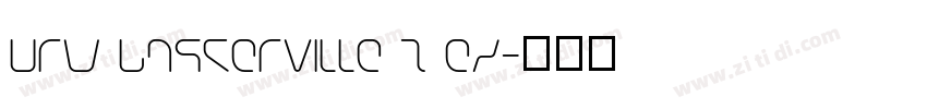 URW Baskerville T Ex字体转换